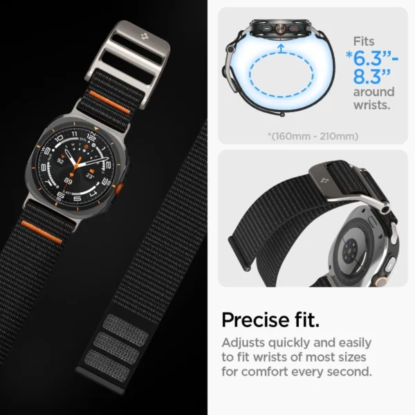 Spigen DuraPro Strap for Samsung Galaxy Watch Ultra 47mm - Blackeng