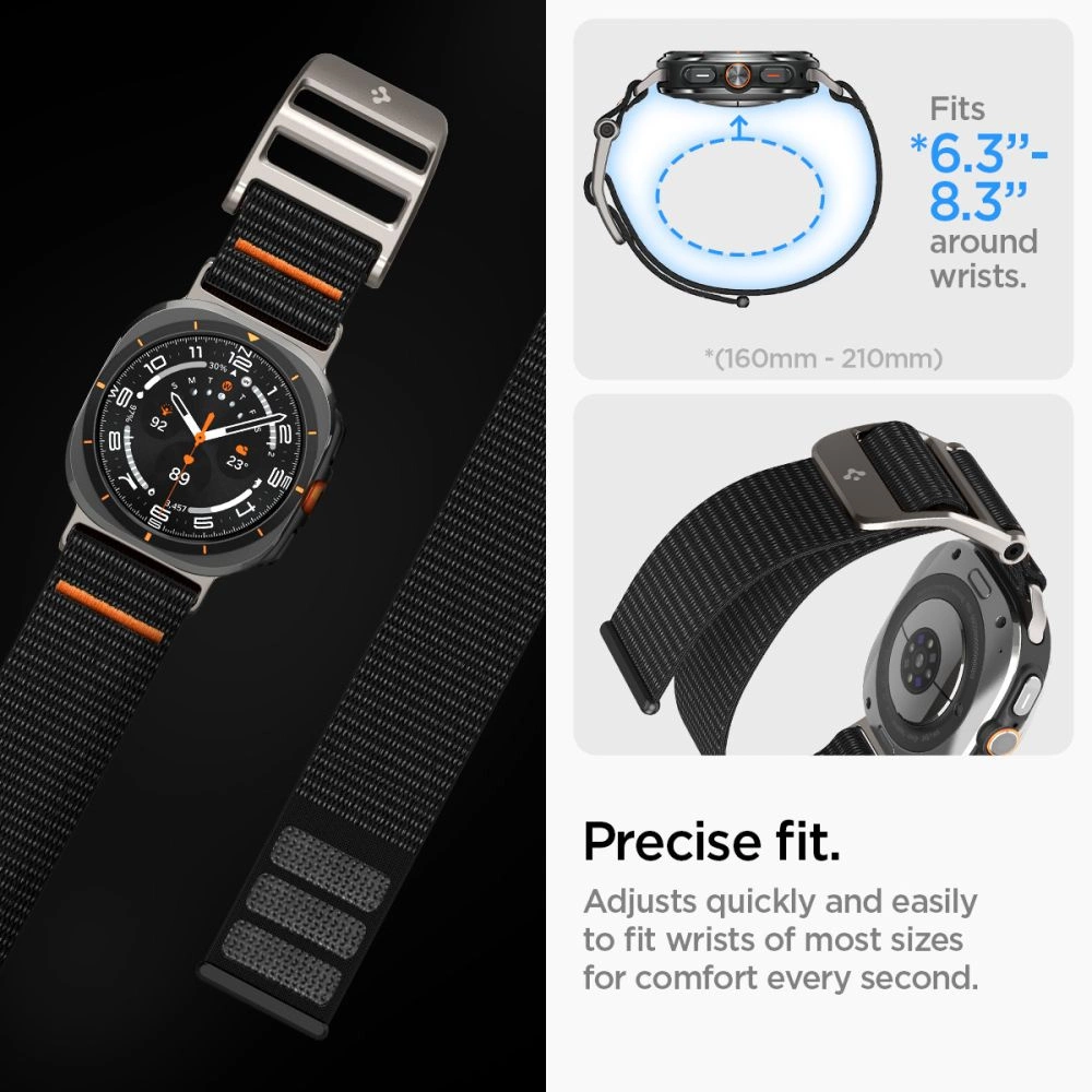 Spigen DuraPro Strap for Samsung Galaxy Watch Ultra 47mm - Blackeng