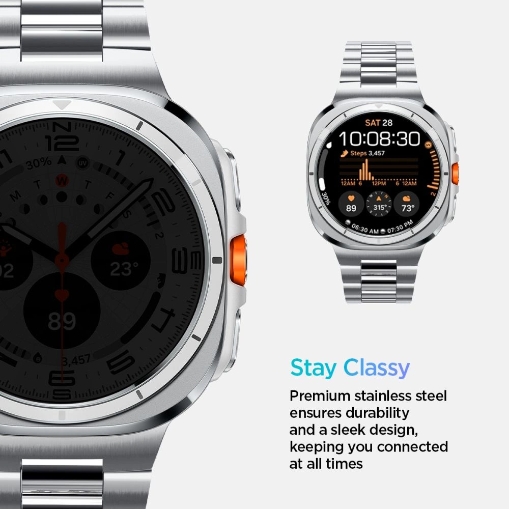 Spigen Modern Fit Band Bracelet for Samsung Galaxy Watch Ultra 47mm - Silvereng