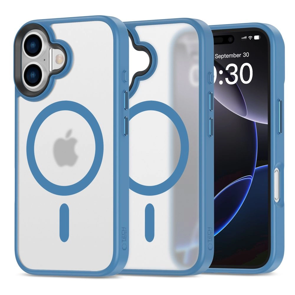 Tech-Protect MagMat MagSafe iPhone 16 Case - Blueeng