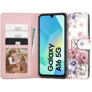Tech-Protect Wallet Case for Samsung Galaxy A16 4G / 5G - Pinkeng