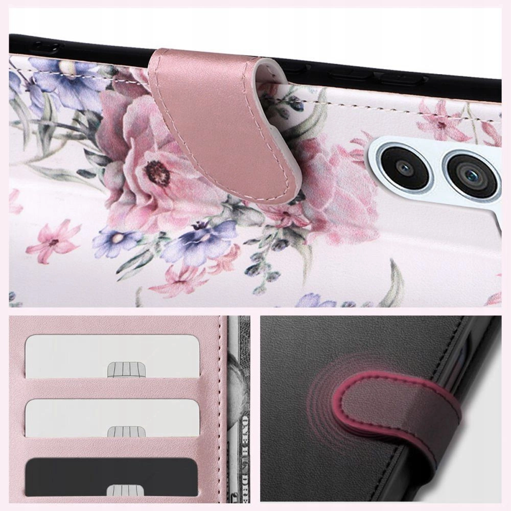 Tech-Protect Wallet Case for Samsung Galaxy A16 4G / 5G - Pinkeng