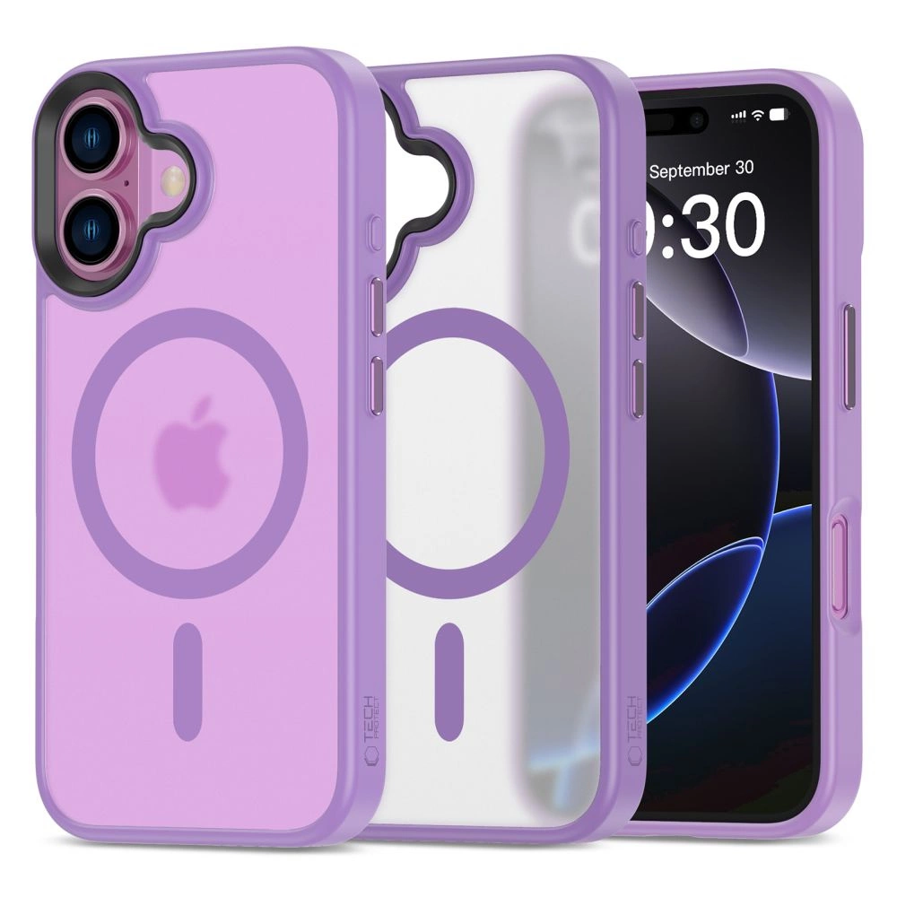 Tech-Protect MagMat MagSafe iPhone 16 Case - Purpleeng