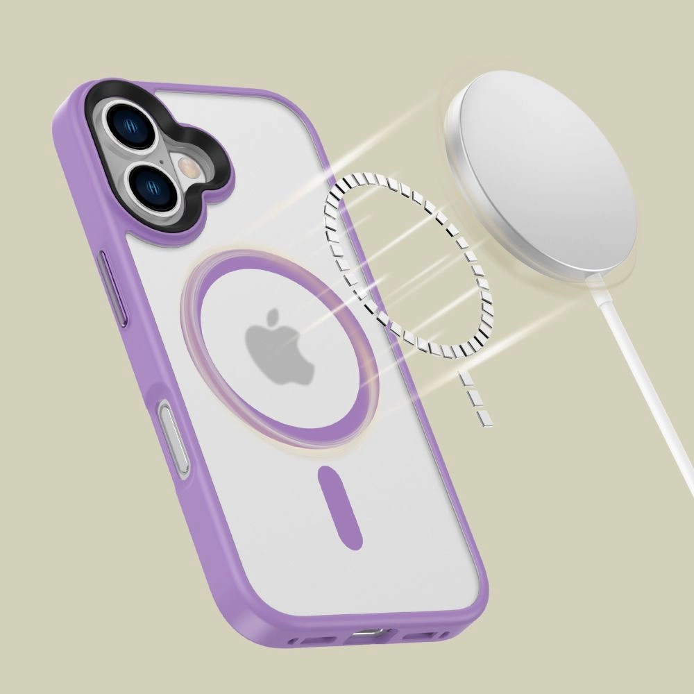 Tech-Protect MagMat MagSafe iPhone 16 Case - Purpleeng