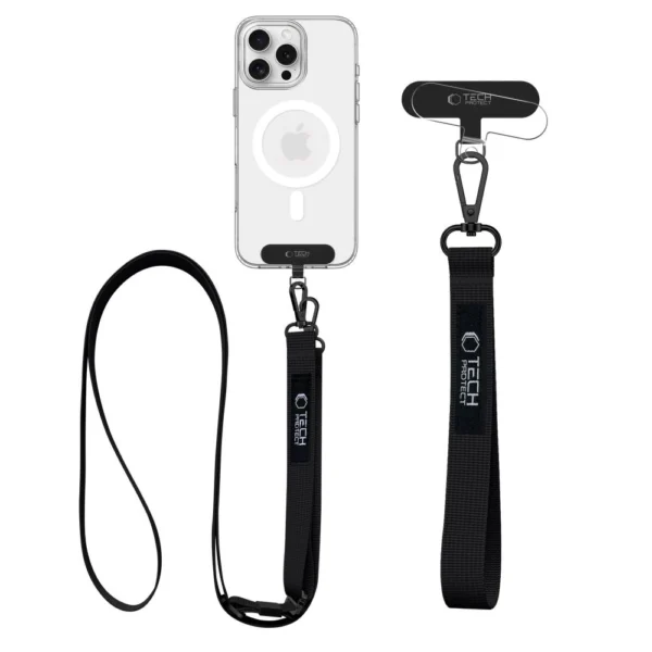 Tech-Protect C65 Rope Crossbody Leash - Blackeng