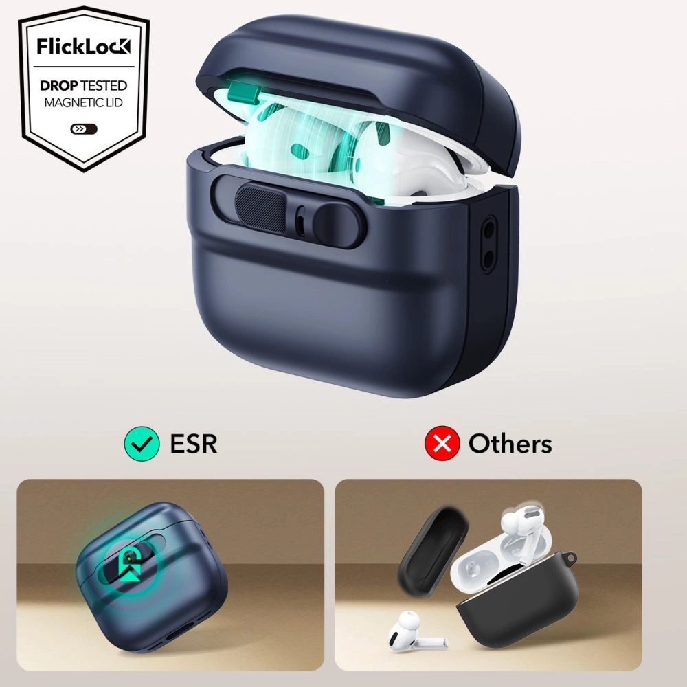 ESR Pulse Halolock Magsafe case for AirPods 4 - blueeng