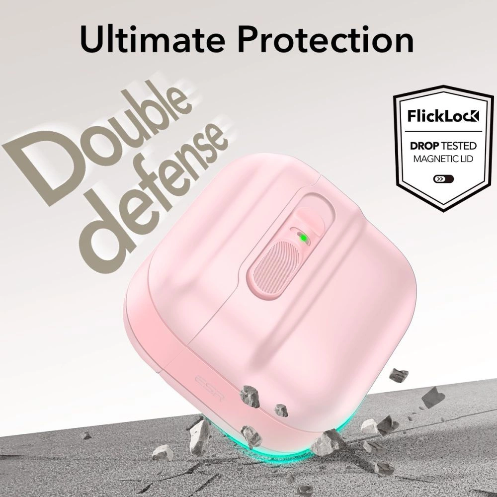 ESR Pulse Halolock Magsafe case for AirPods 4 - pinkeng