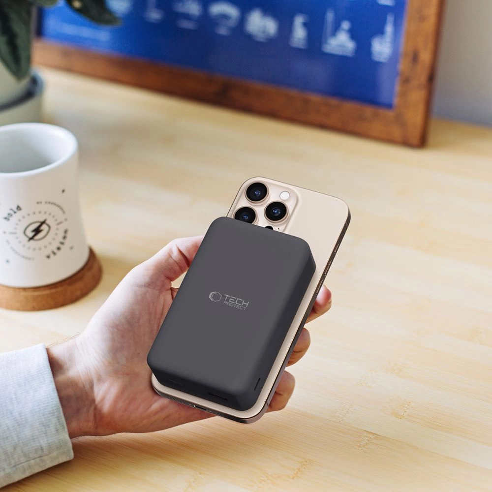 Powerbank Tech-Protect PB12 LifeMag MagSafe 20000MAH - blackeng