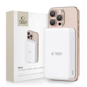 Powerbank Tech-Protect PB12 LifeMag MagSafe 20000MAH - whiteeng