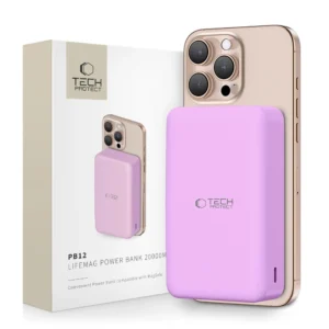 Powerbank Tech-Protect PB12 LifeMag MagSafe 20000MAH - purpleeng