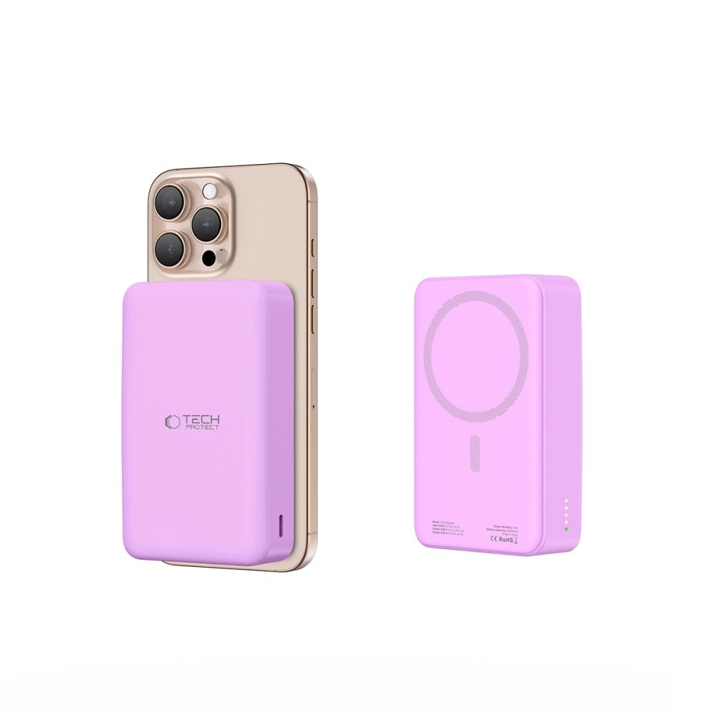 Powerbank Tech-Protect PB12 LifeMag MagSafe 20000MAH - purpleeng