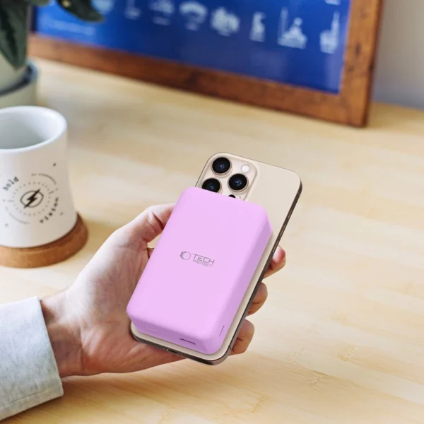 Powerbank Tech-Protect PB12 LifeMag MagSafe 20000MAH - purpleeng