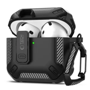 Tech-Protect Carbonox Case for AirPods 4 - Blackeng