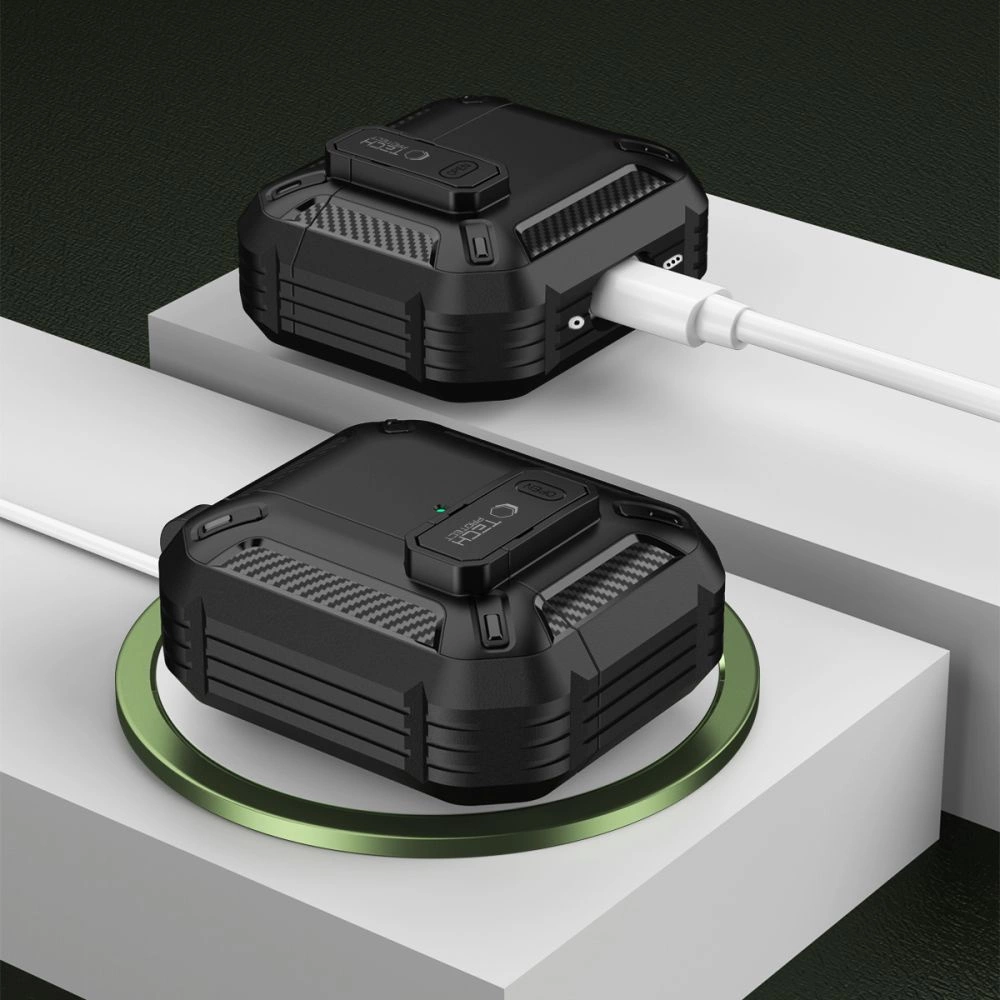 Tech-Protect Carbonox Case for AirPods 4 - Blackeng