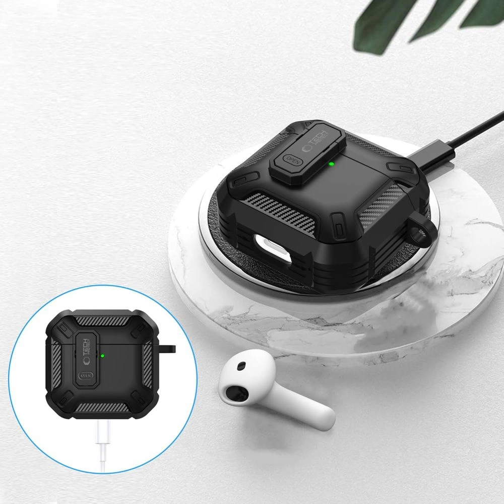 Tech-Protect Carbonox Case for AirPods 4 - Blackeng