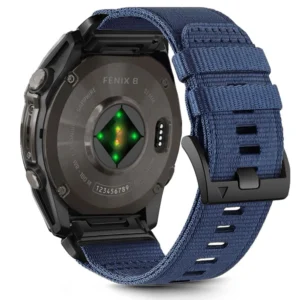 Tech-Protect Nylon Strap for Garmin Fenix 5X / 5X PLUS / 6X / 6X PRO / 7X / 8 (51 mm) - Blueeng