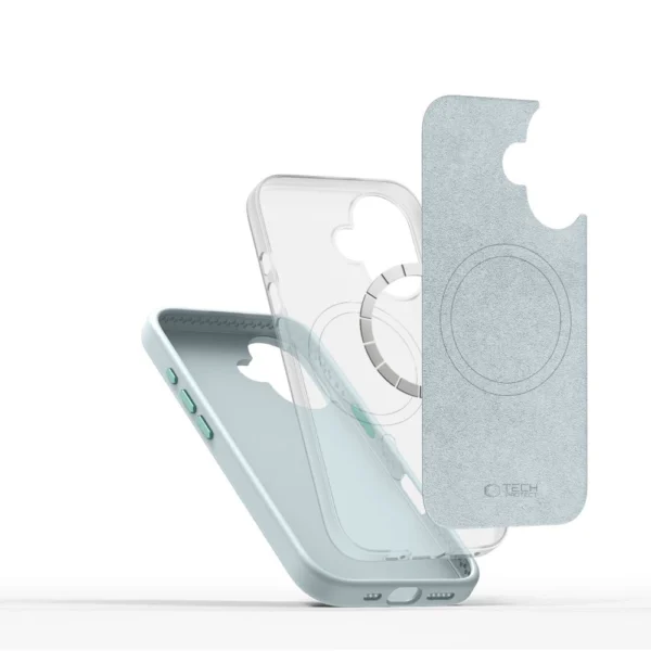 Tech-Protect Silicone PU MagSafe iPhone 16 Case - Blueeng