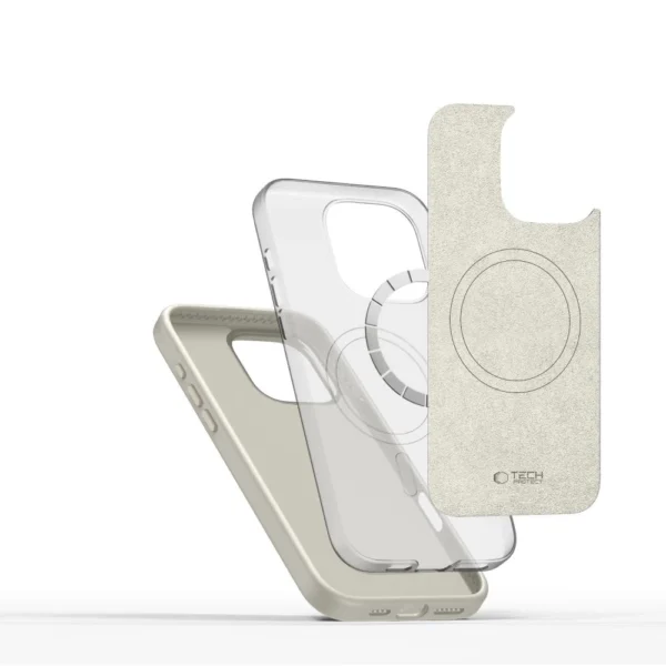 Tech-Protect Silicone PU MagSafe Case for iPhone 16 Pro Max - Beigeeng