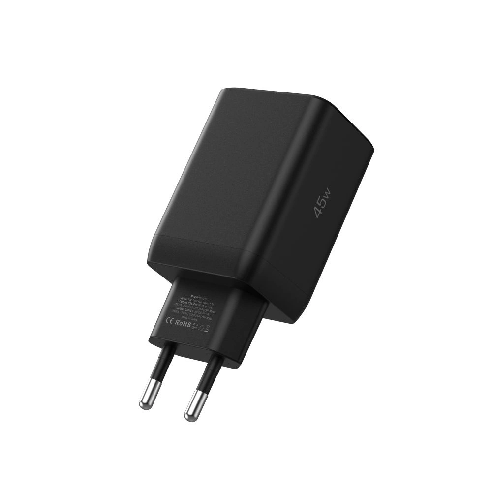 Tech-Protect NC45W-GAN 2-PORT PD45W wall charger - blackeng