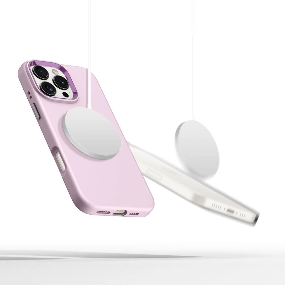 Tech-Protect Silicone PU MagSafe iPhone 16 Pro Case - Pinkeng
