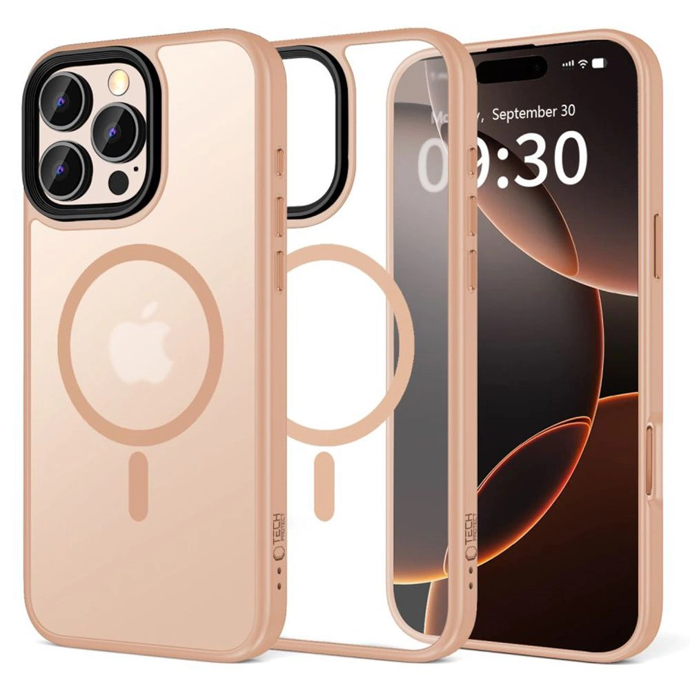 Tech-Protect MagMat MagSafe iPhone 16 Pro Case - Pinkeng