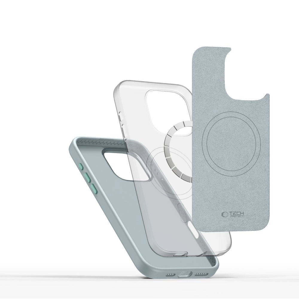 Tech-Protect Silicone PU MagSafe Case for iPhone 16 Pro Max - Blueeng