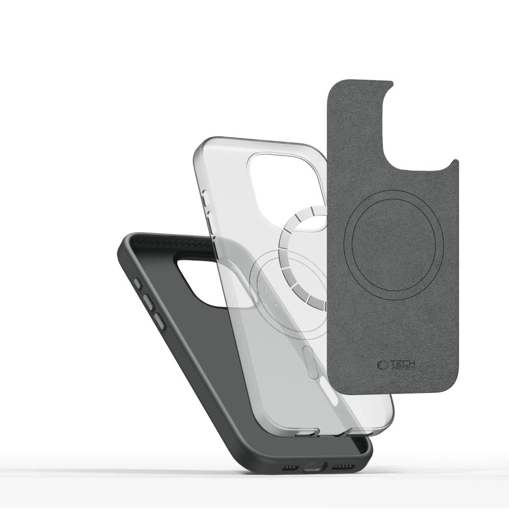 Tech-Protect Silicone PU MagSafe Case for iPhone 16 Pro Max - Grayeng