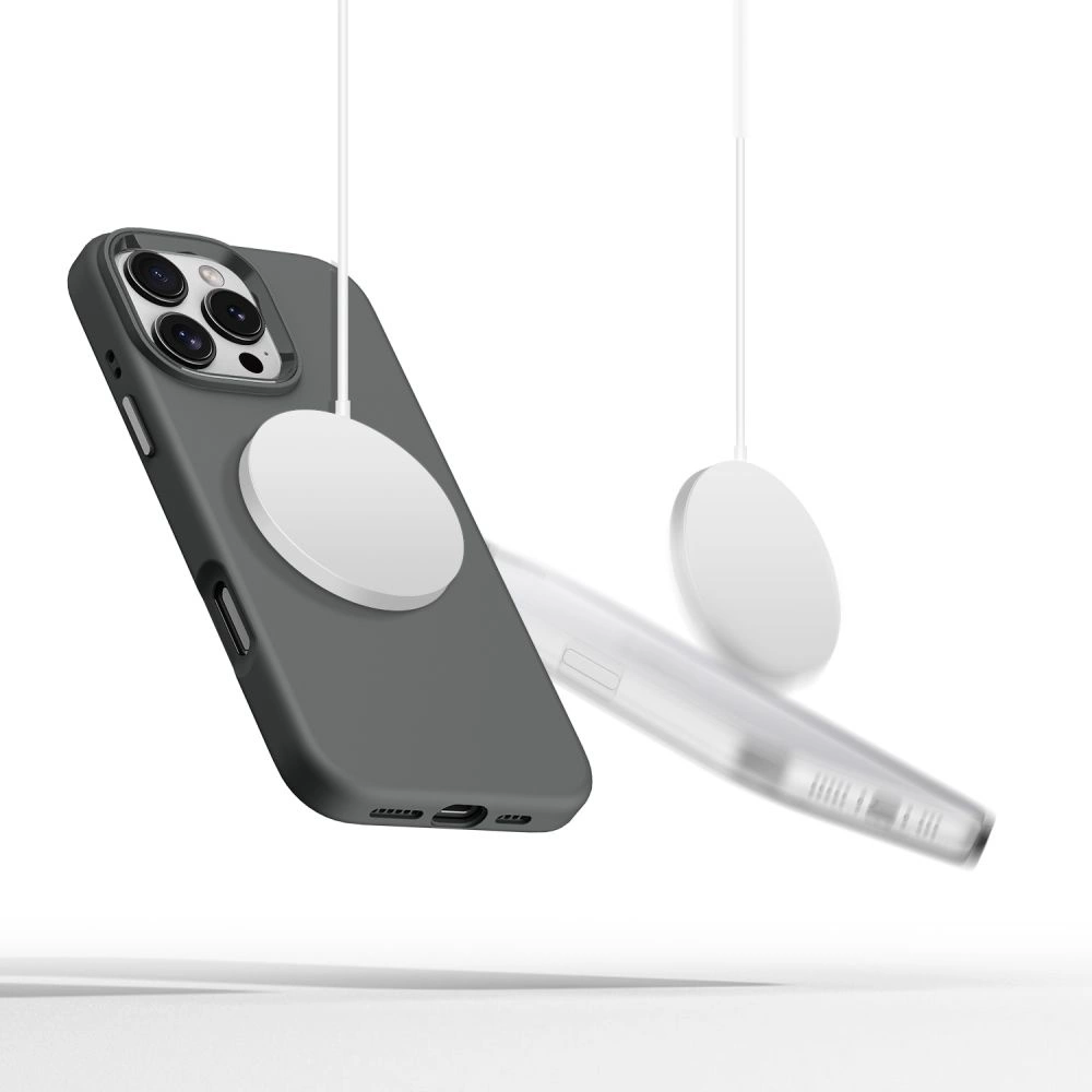 Tech-Protect Silicone PU MagSafe Case for iPhone 16 Pro Max - Grayeng
