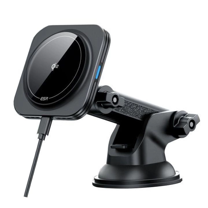 ESR Halolock Magnetic MagSafe QI2 15W Car Holder - Blackeng