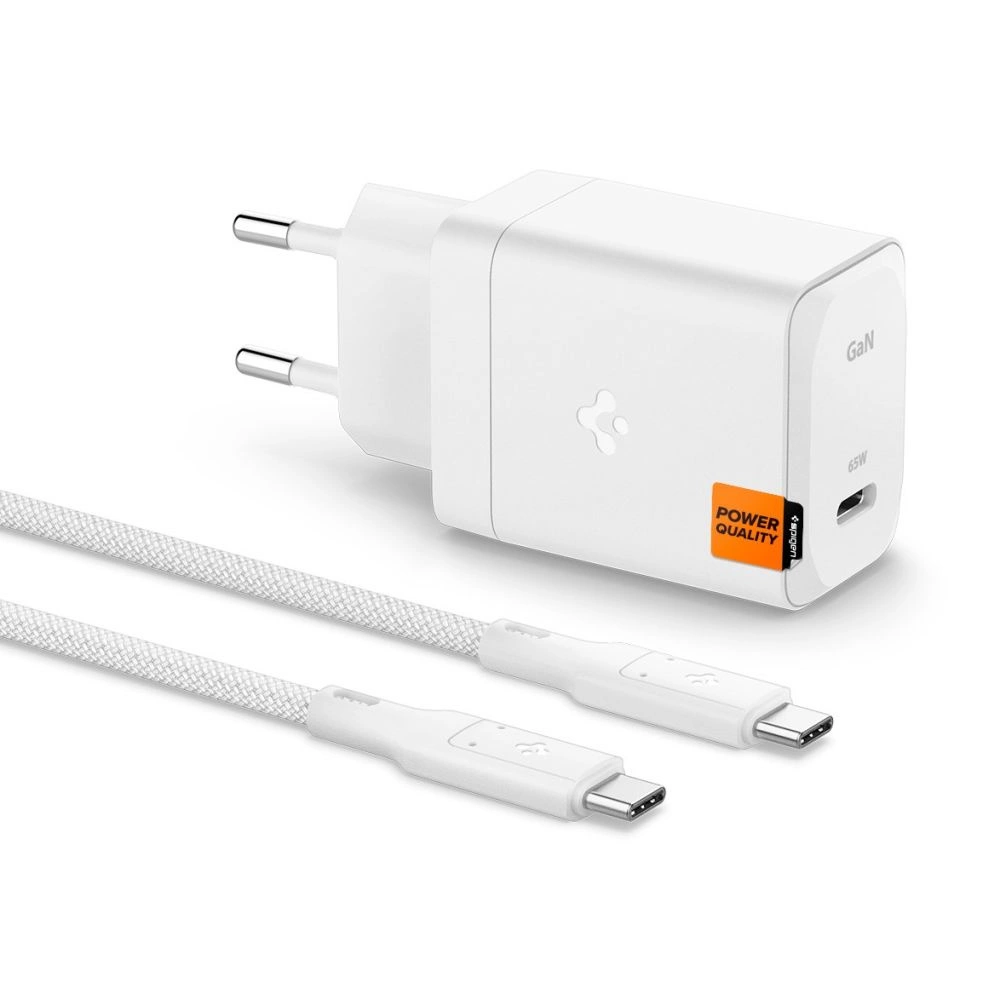 Spigen ArcStation Pro Charger + USB-C 65W Cable - Whiteeng