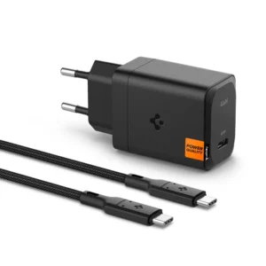 Spigen ArcStation Pro Charger + USB-C 65-W Cable - Blackeng