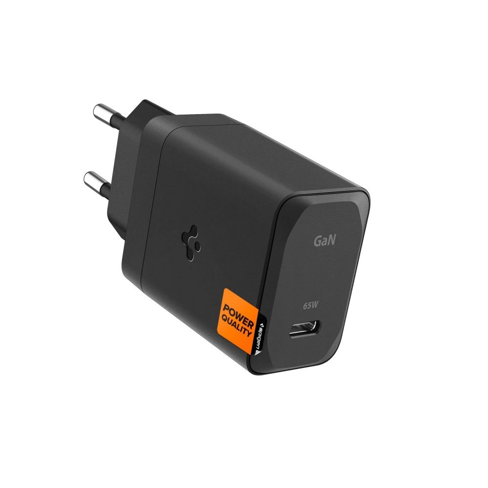 Spigen ArcStation Pro Charger + USB-C 65-W Cable - Blackeng