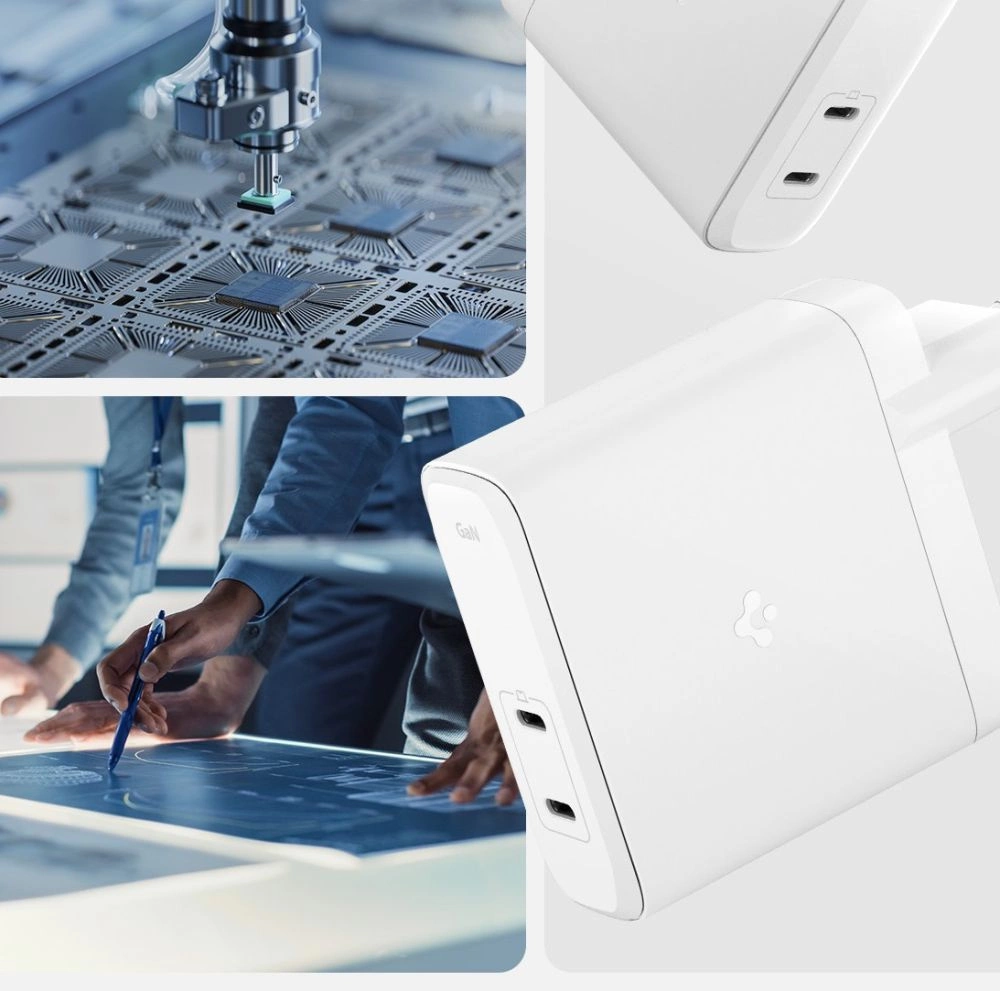 Spigen ArcStation Pro Charger + USB-C 140-W Cable - Whiteeng