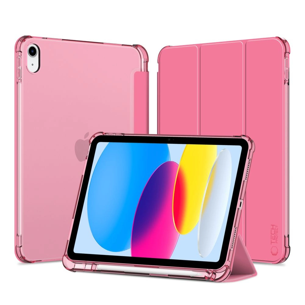 Tech-Protect SC Pen Hybrid Case for iPad 10 / 2022 - Pink - Transparenteng