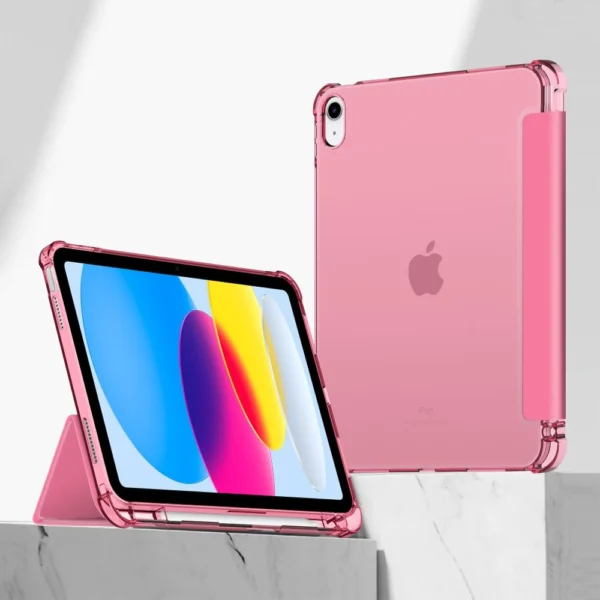 Tech-Protect SC Pen Hybrid Case for iPad 10 / 2022 - Pink - Transparenteng