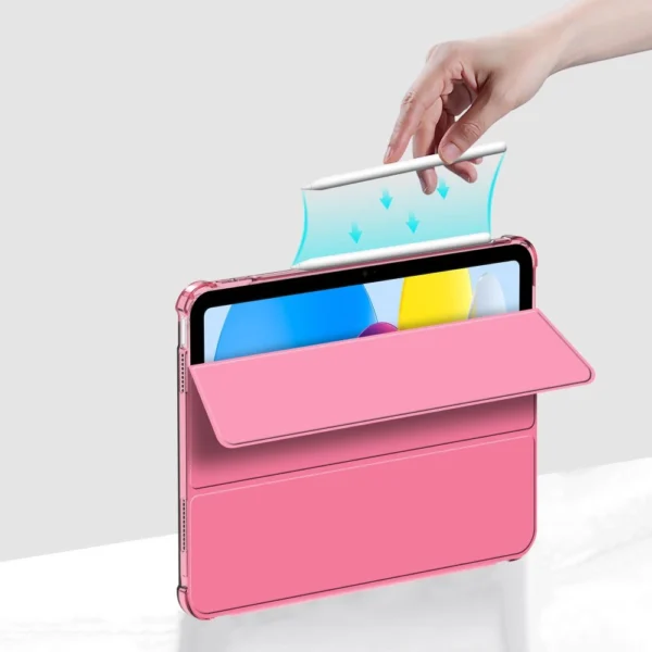 Tech-Protect SC Pen Hybrid Case for iPad 10 / 2022 - Pink - Transparenteng