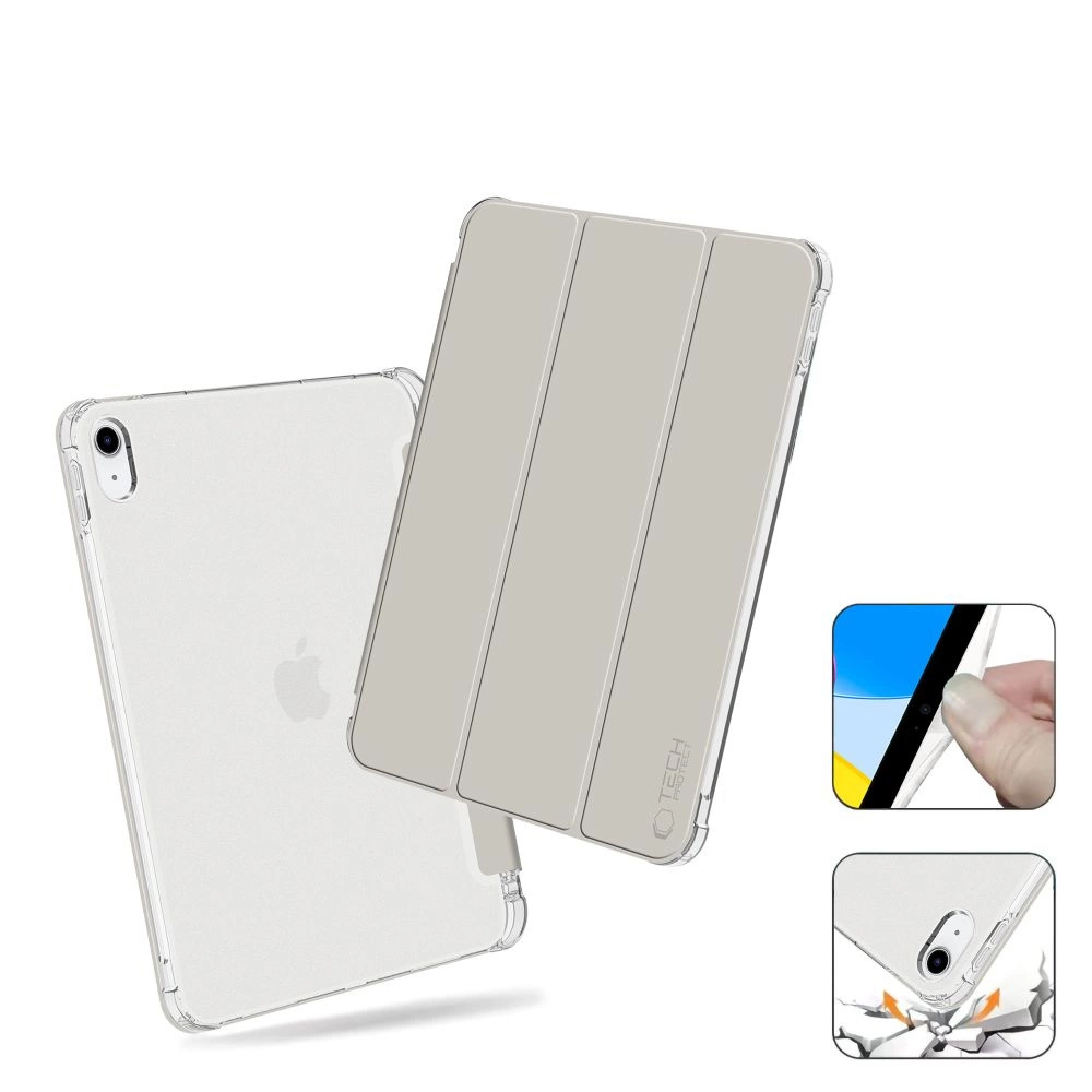 Tech-Protect SC Pen Hybrid Case for iPad 10 / 2022 - Gray - Transparenteng