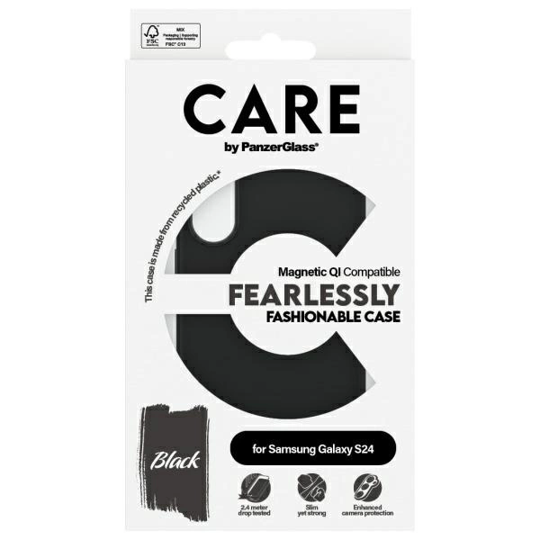 CARE by PanzerGlass Fashion QI Case Samsung Galaxy S24 - blackeng