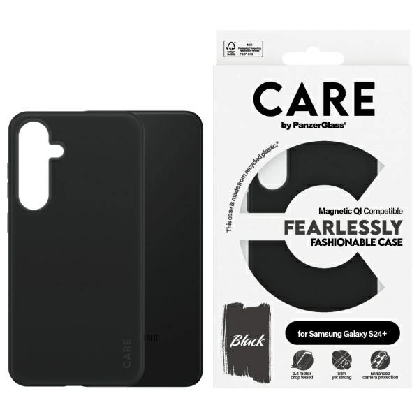 CARE by PanzerGlass Fashion QI Case Samsung Galaxy S24+ - blackeng