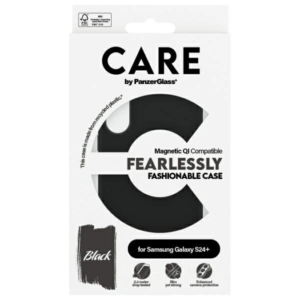 CARE by PanzerGlass Fashion QI Case Samsung Galaxy S24+ - blackeng