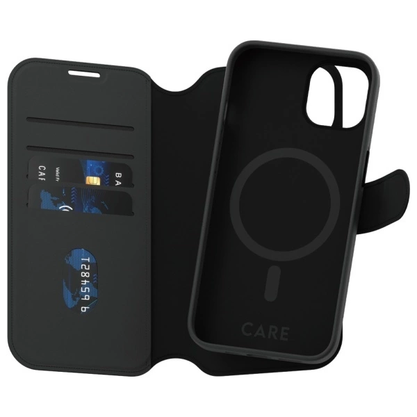 CARE by PanzerGlass Feature Tango 2in1 Wallet MagSafe Case for iPhone 13 / 14 - Blackeng