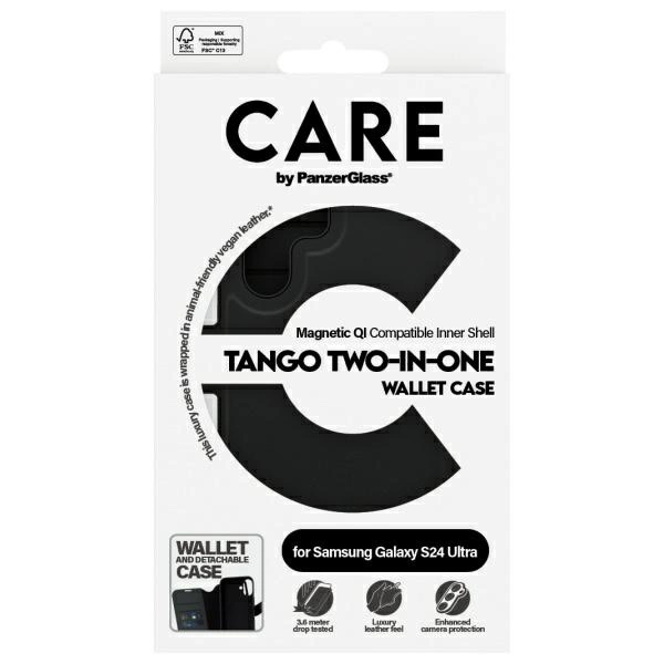 CARE by PanzerGlass Feature Tango 2in1 Wallet Case for Samsung Galaxy S24 Ultra - Blackeng