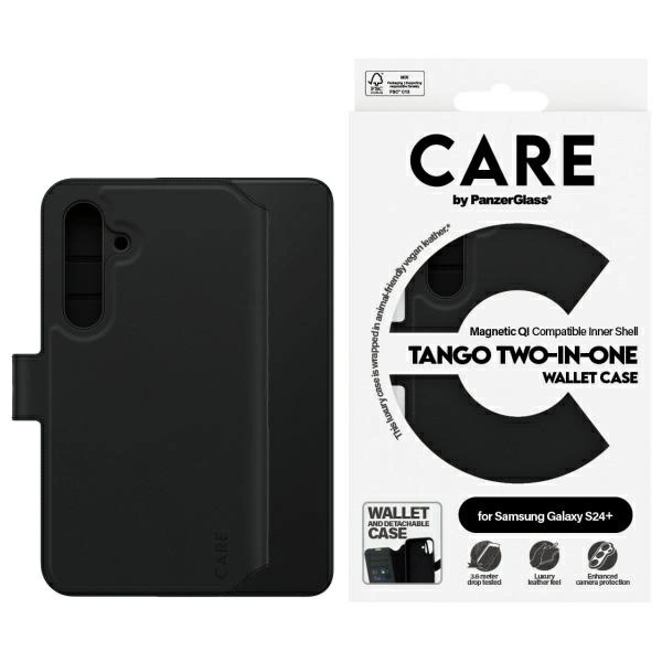 CARE by PanzerGlass Feature Tango 2in1 Wallet Case for Samsung Galaxy S24+ - Blackeng
