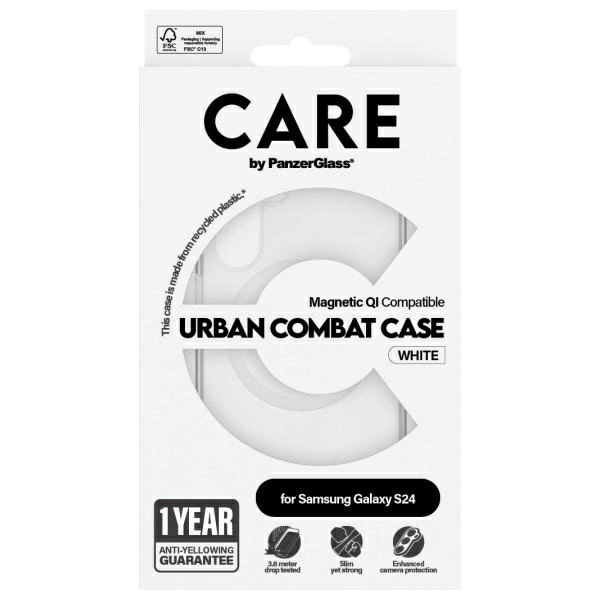CARE by PanzerGlass Flagship QI Case for Samsung Galaxy S24 - Transparenteng