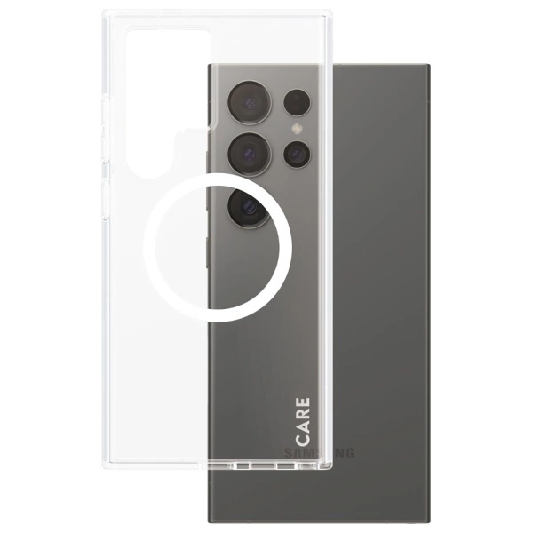 CARE by PanzerGlass Flagship QI Case for Samsung Galaxy S24 Ultra - Transparenteng