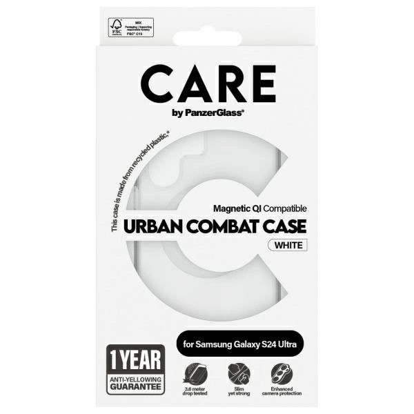 CARE by PanzerGlass Flagship QI Case for Samsung Galaxy S24 Ultra - Transparenteng