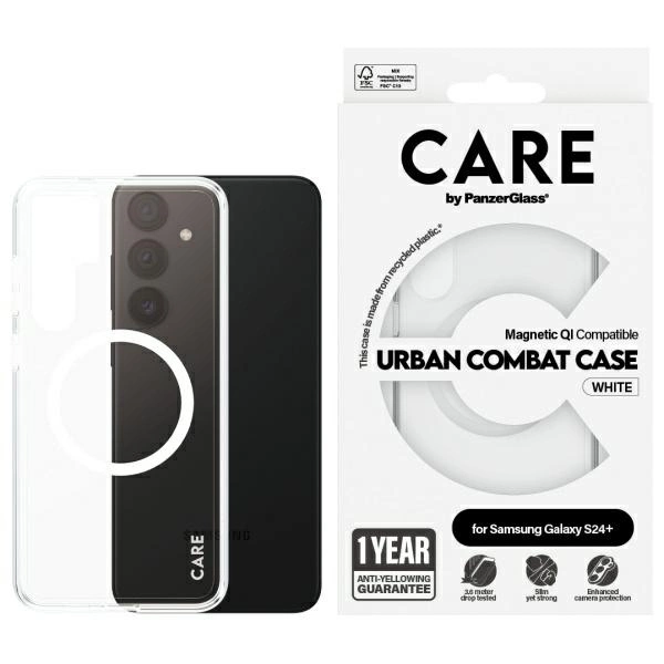 CARE by PanzerGlass Flagship QI Case for Samsung Galaxy S24+ - Transparenteng