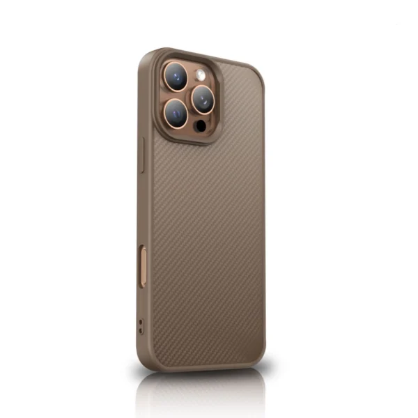 Wozinsky Carbon Fiber Case with MagSafe for Samsung Galaxy S25+ - Browneng