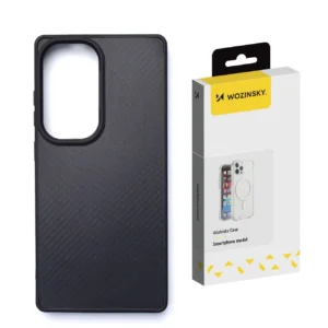 Wozinsky Carbon Fiber Case with MagSafe for Samsung Galaxy S25+ - Blackeng