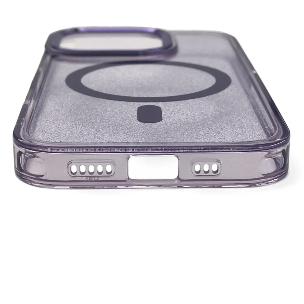 Wozinsky Glitter Case with Mag Safe for Samsung Galaxy S25 - Purple with Glittereng